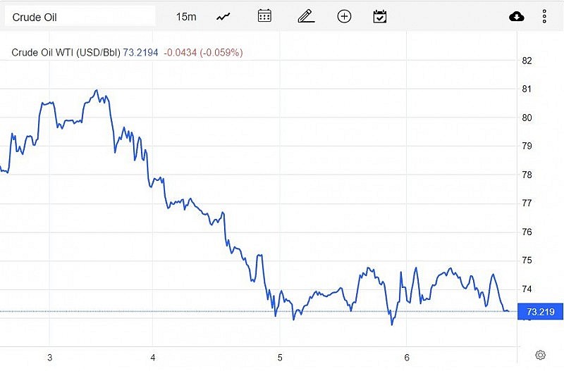 Giá xăng dầu hôm nay 7/1: Giảm nhẹ, dầu WTI xuống 73,22 USD/thùng