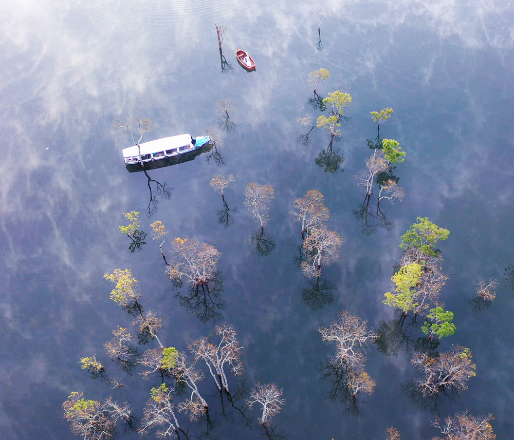 Vẻ đẹp đầy lôi cuốn của “phim trường thiên nhiên” ở hồ Tuyền Lâm