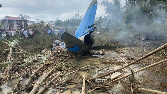 Bộ Quốc phòng thông tin chính thức máy bay quân sự rơi ở Quảng Nam