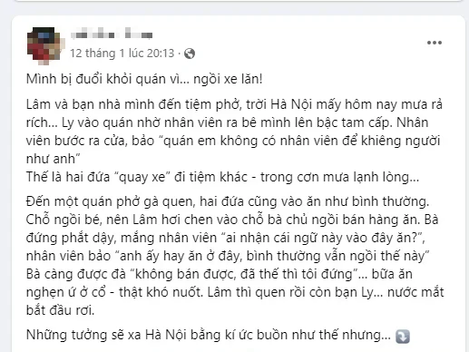 Sở TT-TT Hà Nội nói về xử lý vụ "bị đuổi khỏi quán ăn vì ngồi xe lăn"