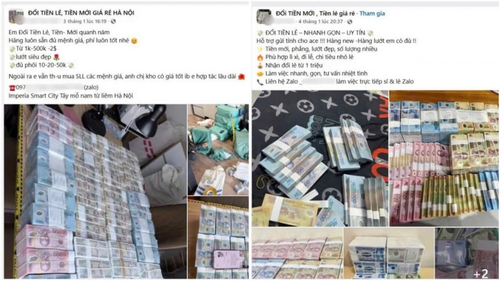 Đổi tiền lẻ qua mạng dịp Tết: Từ nhu cầu thật đến những rủi ro khó lường