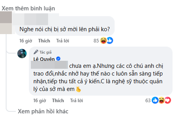 Lệ Quyên lên tiếng sau khi cơ quan chức năng xem xét ồn ào phát ngôn