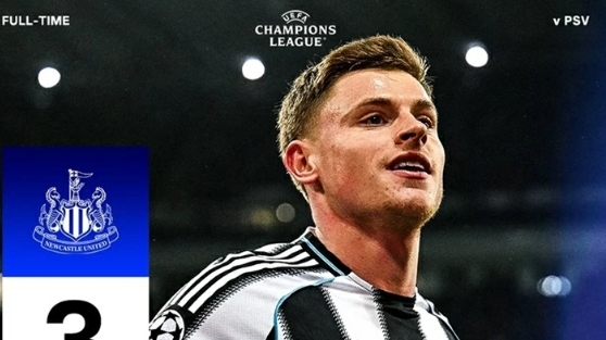 Newcastle thắng đậm trước trận đấu "sống còn" với PSG