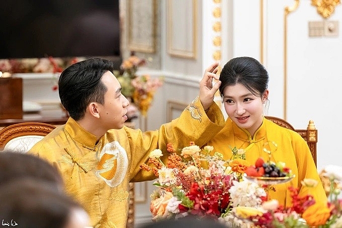 Á hậu Phương Nhi xinh đẹp, rạng ngời hạnh phúc trong lễ vu quy