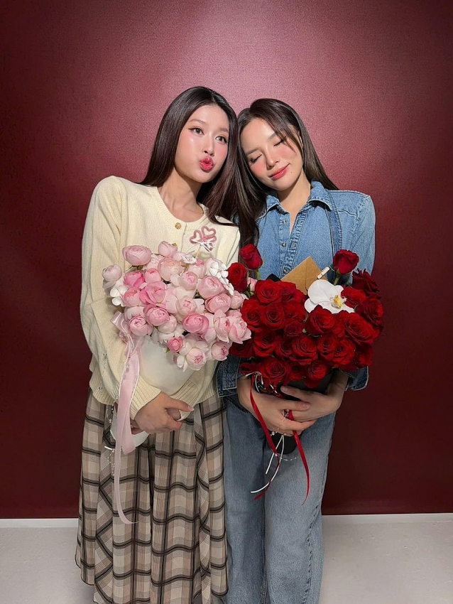 Màn tương tác đẹp mắt của Hoa hậu Kỳ Duyên, Thiên Ân