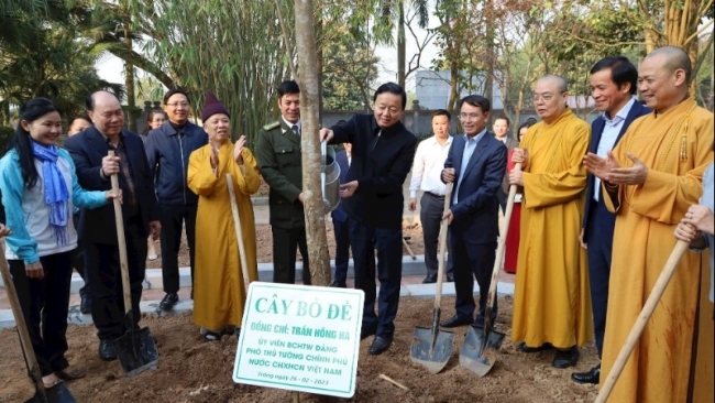 Phó Thủ tướng Trần Hồng Hà tham dự lễ khởi động dự án “Trồng cây hướng đến Net Zero”