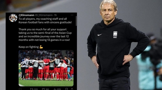 CHÍNH THỨC: Klinsmann bị LĐBĐ Hàn Quốc sa thải