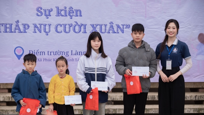 Cùng THE FIFTH WISH “Thắp Nụ Cười Xuân” lan tỏa yêu thương thắp sáng niềm tin và hy vọng tới các em nhỏ điểm Trường Làng Nủ