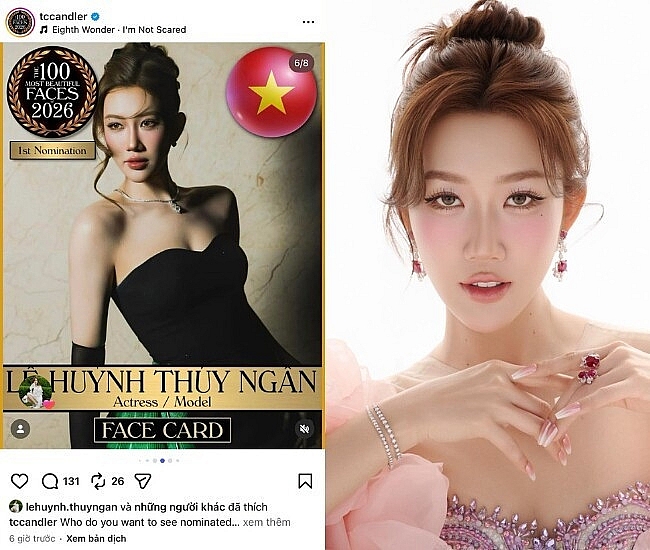 Nhan sắc đời thường của Thúy Ngân gây chú ý quốc tế