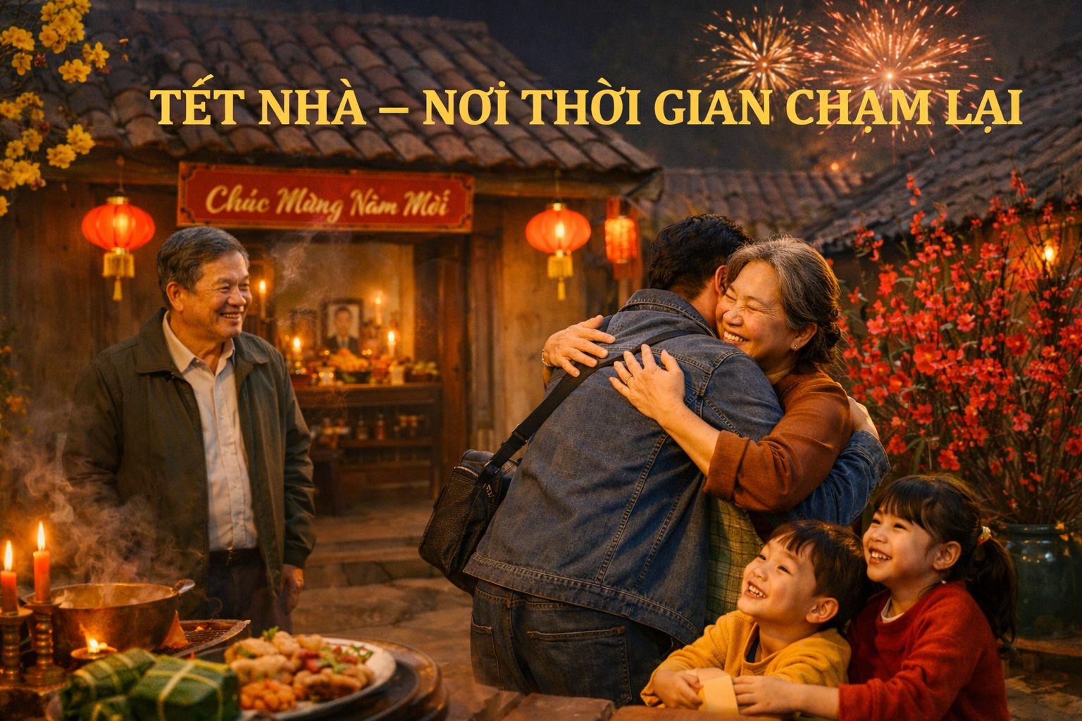 "Tết nhà" nơi thời gian chậm lại