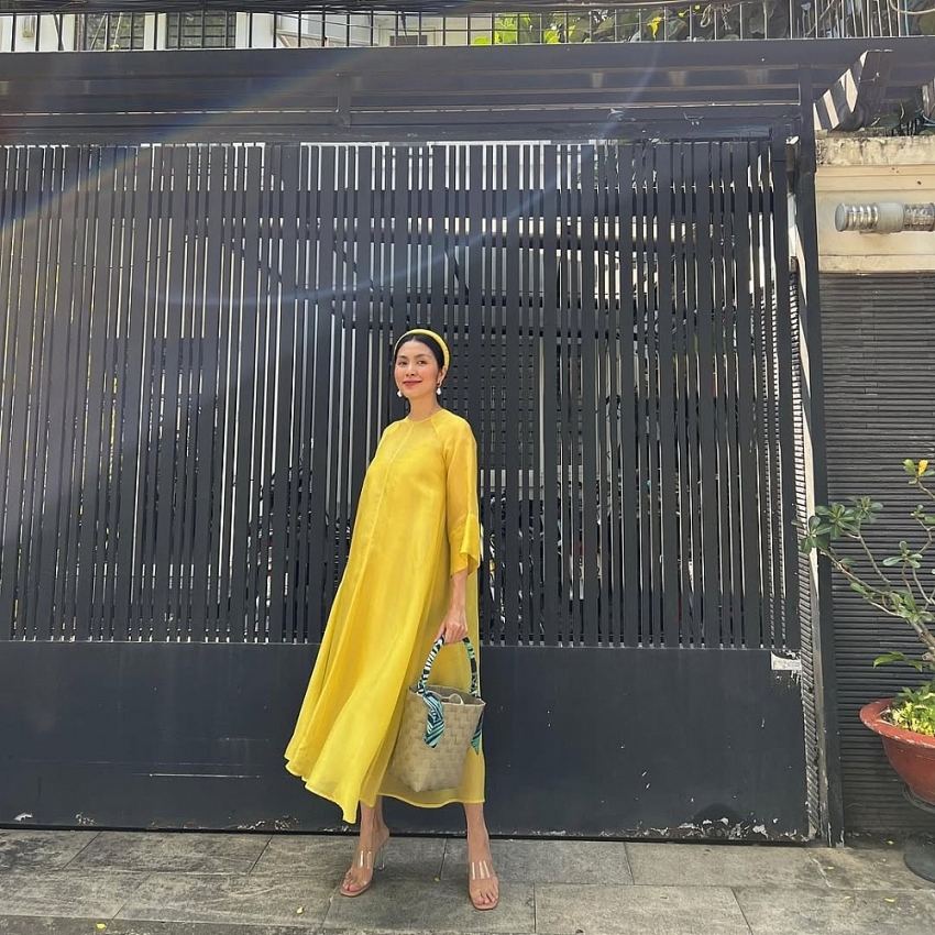 Tăng Thanh Hà diện áo dài mỗi dịp Tết khoe thần thái 'đỉnh cao'