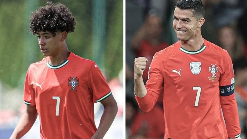 Con trai Ronaldo đoạt danh hiệu cao quý cùng Bồ Đào Nha