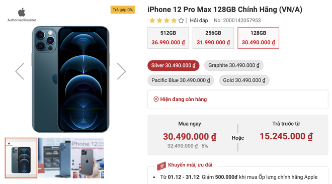 Khó tin: iPhone 12 Pro Max có giá cao hơn cả iPhone 13 Pro Max tại Việt Nam