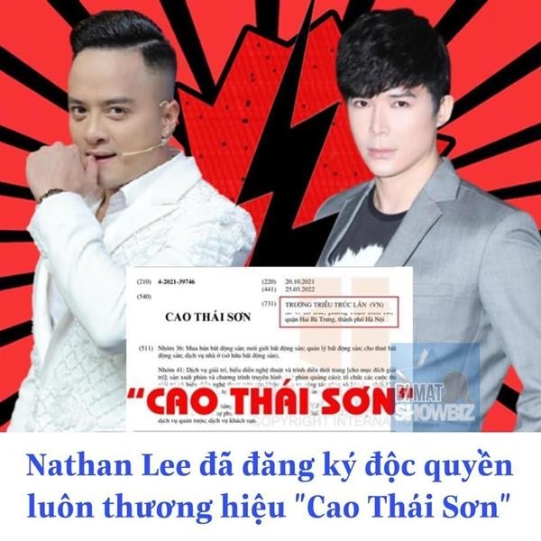 Nathan Lee nói thẳng về vụ đăng ký toàn quyền sử dụng tên ‘Cao Thái Sơn’?