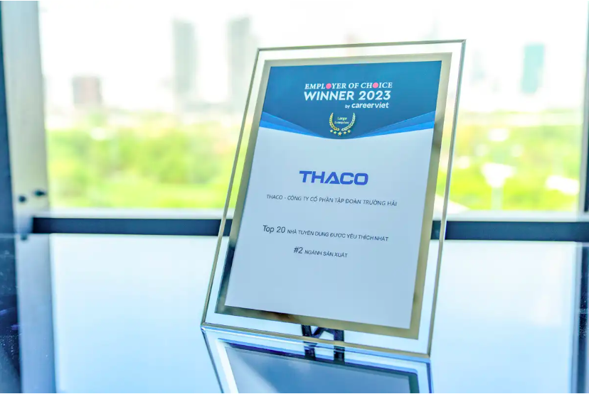 Thaco của ông Trần Bá Dương vào “Top 20 nhà tuyển dụng được yêu thích nhất” khối doanh nghiệp lớn