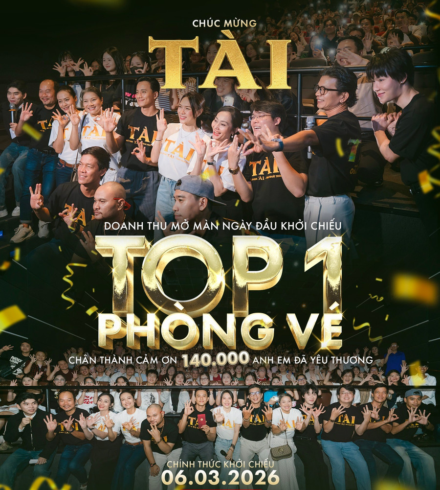 "TÀI" bất ngờ vượt mặt "Thỏ Ơi", dẫn đầu phòng vé ngày đầu ra mắt