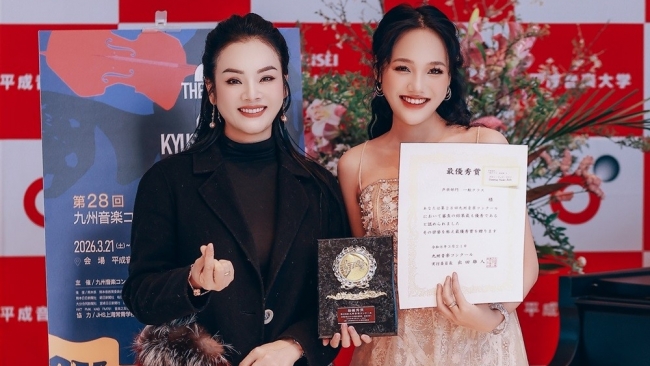 Tân Nhàn tự hào khi học trò đạt giải nhất cuộc thi âm nhạc quốc tế