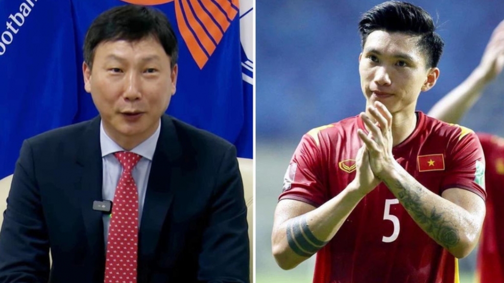 HLV Kim Sang Sik đánh giá cao Văn Hậu - Đình Trọng