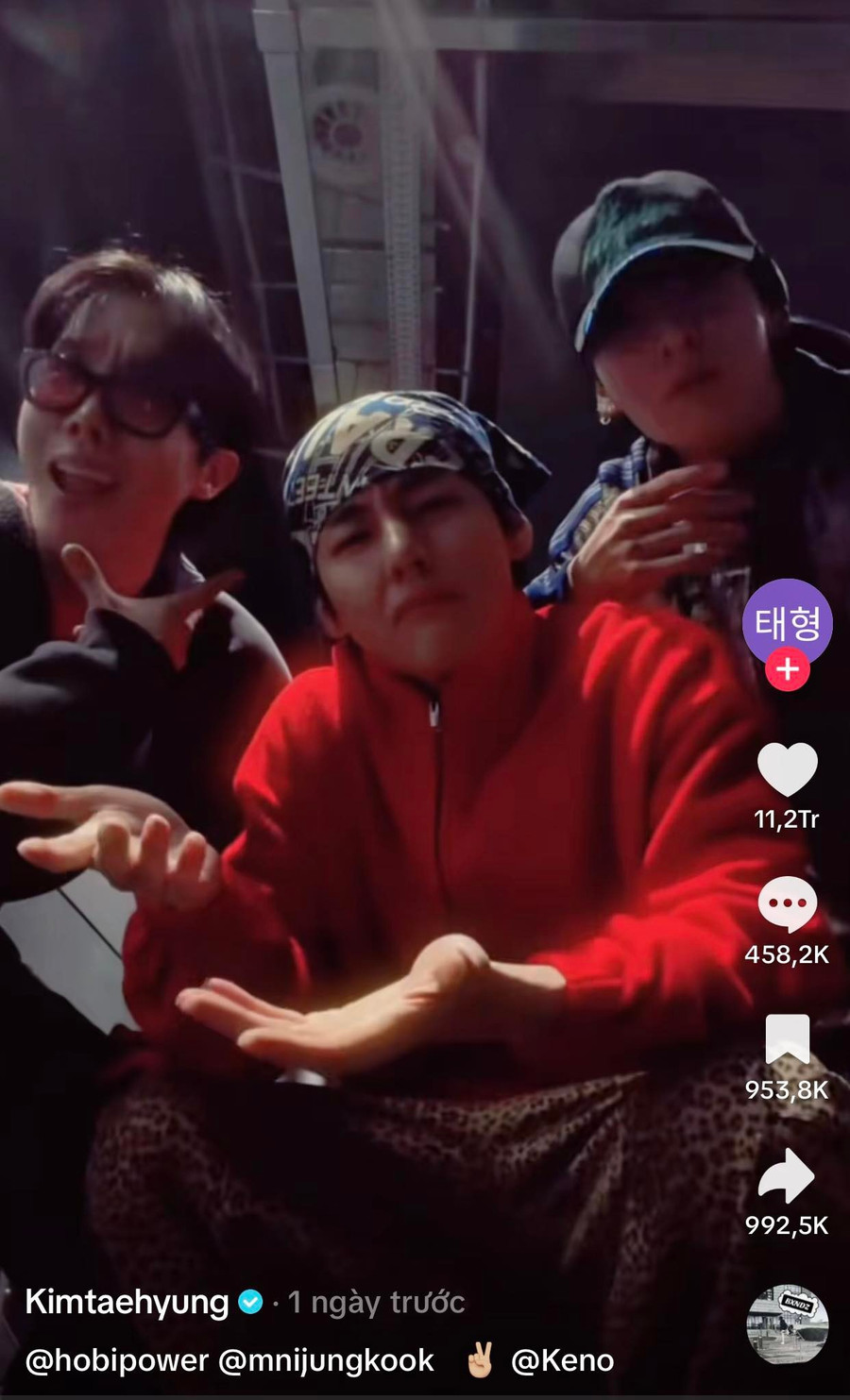 V (BTS) hút hơn 11 triệu lượt yêu thích chỉ với 1 bài đăng trên TikTok