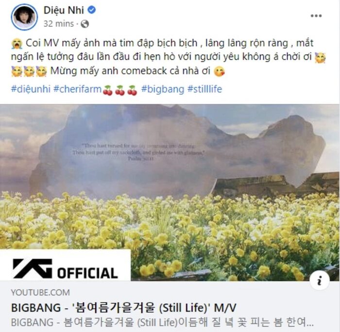Tóc Tiên, Diệu Nhi mừng rớt nước mắt khi BIGBANG trở lại sau 4 năm vắng bóng