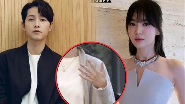 Song Joong Ki khoe nhẫn cưới với vợ ngoại quốc, thái độ khác hẳn hồi còn yêu Song Hye Kyo?