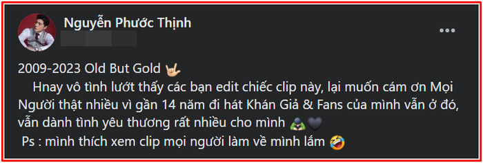 Noo Phước Thịnh bất ngờ gửi lời cảm ơn đến "người thương" suốt 14 năm