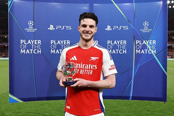 Sút phạt đẳng cấp, Rice tái hiện thành tích của Cristiano Ronaldo Sút phạt đẳng cấp, Rice tái hiện thành tích của Cristiano Ronaldo