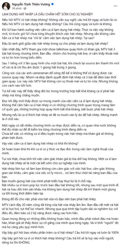 Thảo Trang - Thiên Vương khẳng định không thích hát nhép Thảo Trang - Thiên Vương khẳng định không thích hát nhép