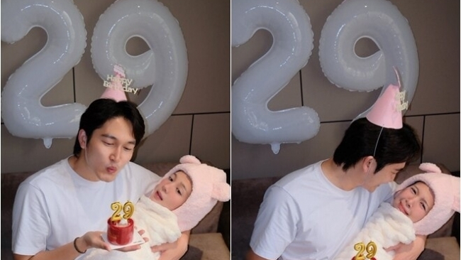 Diễn viên Đình Tú gây sốt với màn chúc mừng sinh nhật Ngọc Huyền độc lạ