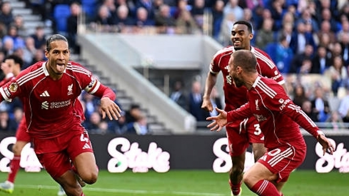 Liverpool thiết lập cột mốc lịch sử sau trận thắng Everton