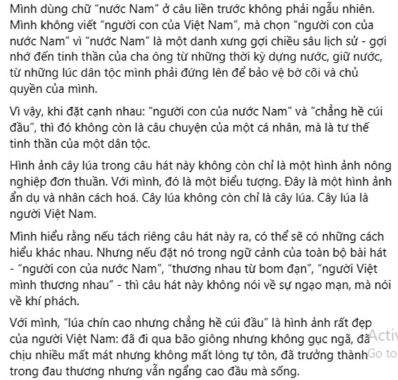 Châu Đăng Khoa nói gì về câu hát gây tranh cãi?