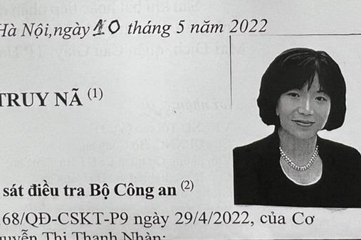 Bộ Công an truy nã nguyên Chủ tịch HĐQT AIC Nguyễn Thị Thanh Nhàn
