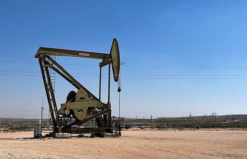 Máy bơm dầu trong lưu vực Permian, vùng Loco Hills, New Mexico, Hoa Kỳ (ảnh: Reuters)