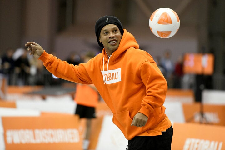 Ronaldinho góp mặt ở Giải Teqball Quốc tế 2024 tại Bình Định