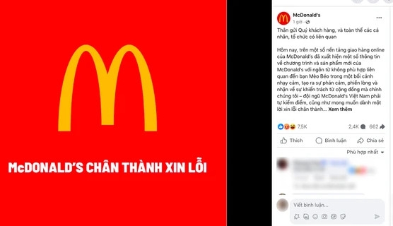 McDonald's Vietnam xin lỗi sau khi dùng chuyện Mèo Béo để quảng cáo