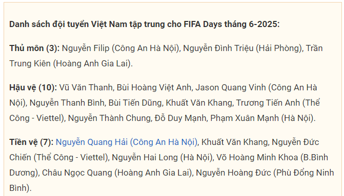 Công Phượng chính thức trở lại tuyển Việt Nam