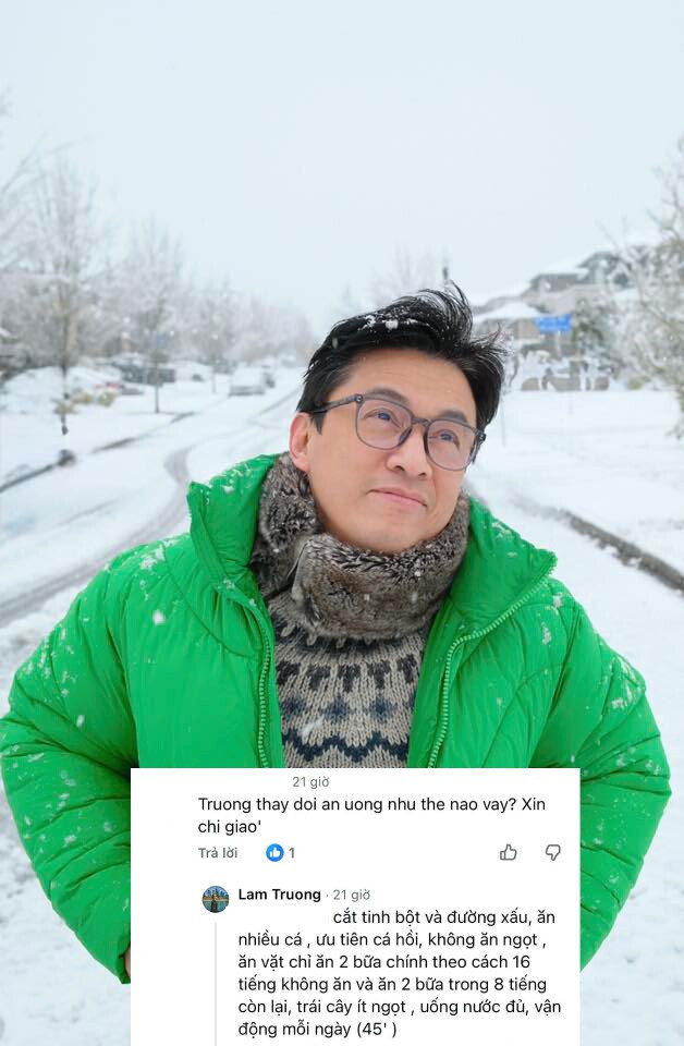 Ca sĩ Lam Trường giảm gần 10kg trong 3 tuần nhờ chế độ ăn 16:8