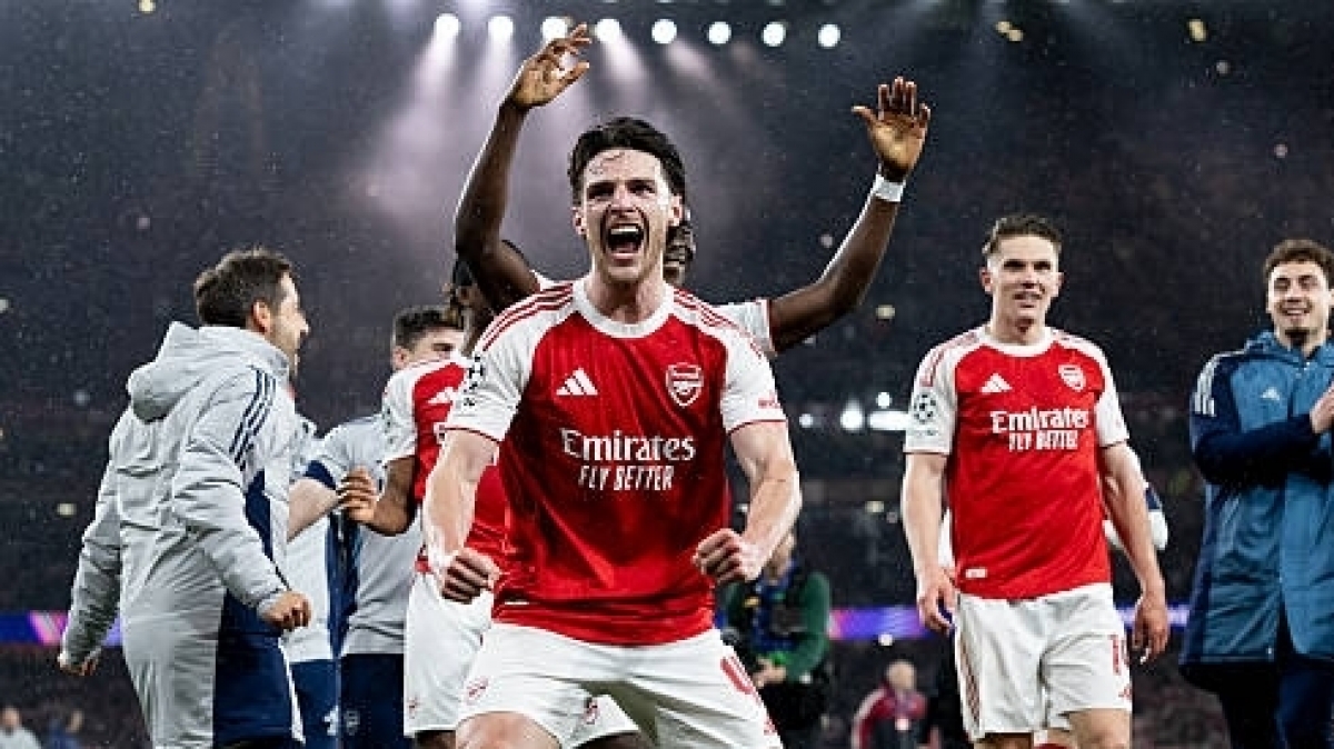 Declan Rice nói gì sau khi Arsenal giành vé chung kết Champions League