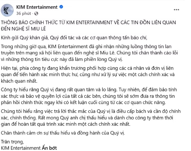 Sự nghiệp của Miu Lê ra sao trước nghi án sử dụng trái phép chất ma túy?