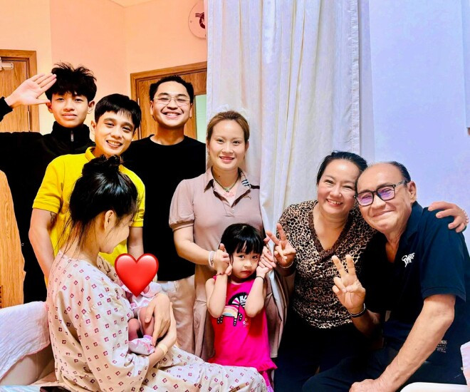Lê Lộc hạ sinh con đầu lòng: Nghệ sĩ Duy Phương cùng gia đình hạnh phúc đón thành viên mới