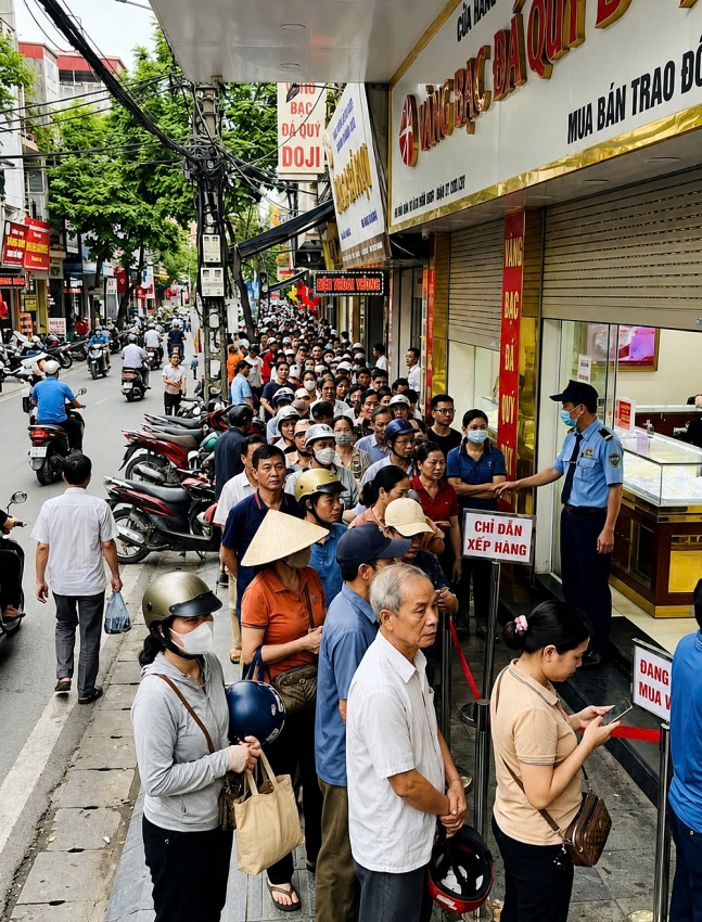 Giá vàng giảm sâu, người mua quay lại phố vàng bắt đáy