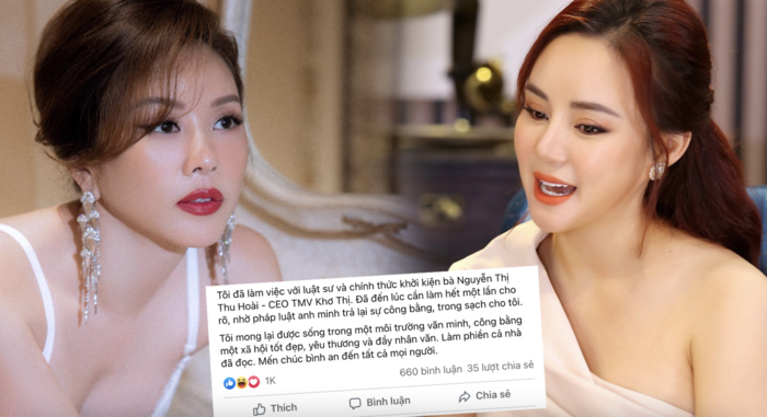 Diễn biến mới vụ Vy Oanh kiện Hoa hậu Thu Hoài: Đưa ra 3 yêu cầu bồi thường vì livestream sai sự thật