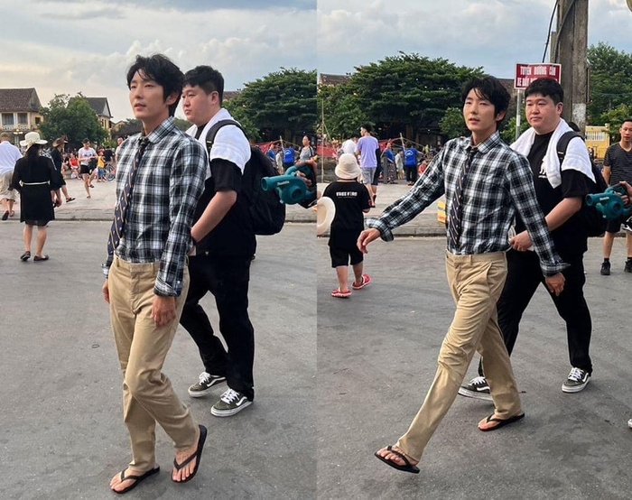 Bắt gặp Lee Jun Ki ở Hội An: Phía trên quần áo bảnh bao, phía dưới nhìn xuống 'hú hồn'