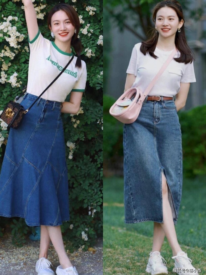 Mix áo thun với chân váy xinh như Minh Hằng, bạn gái U30, U40 cũng chẳng lo già Mix áo thun với chân váy xinh như Minh Hằng, bạn gái U30, U40 cũng chẳng lo già