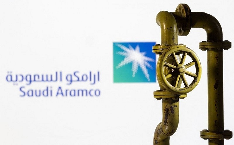 Hình minh họa logo của Saudi Aramco (ảnh: Reuters)