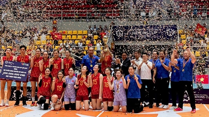 Đẳng cấp và bản lĩnh: Bóng chuyền nữ Việt Nam hoàn tất cú hat-trick vô địch AVC Nations Cup