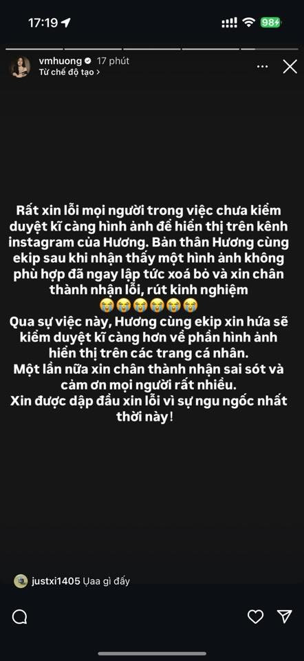 Đăng ảnh gây tranh cãi, Văn Mai Hương bị khán giả "quay xe"