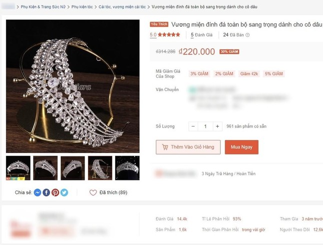 Thực hư tin đồn vương miện của Á hậu Kim Duyên là hàng 'pha-ke' có giá chỉ hơn 200K