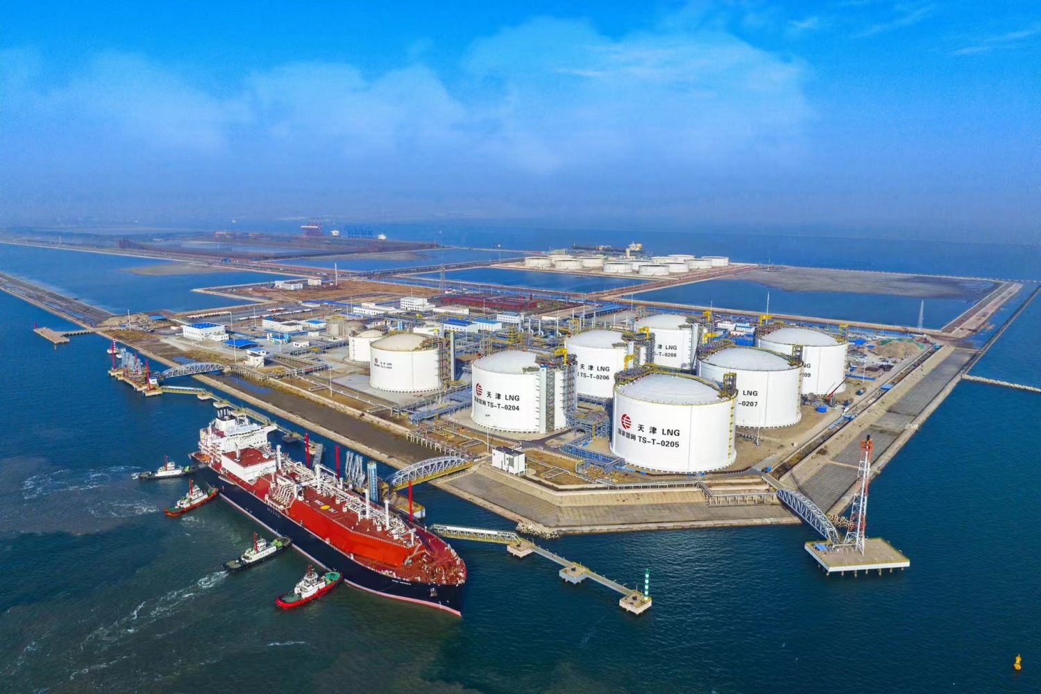 Một cảng nhập khẩu LNG ở Trung Quốc
