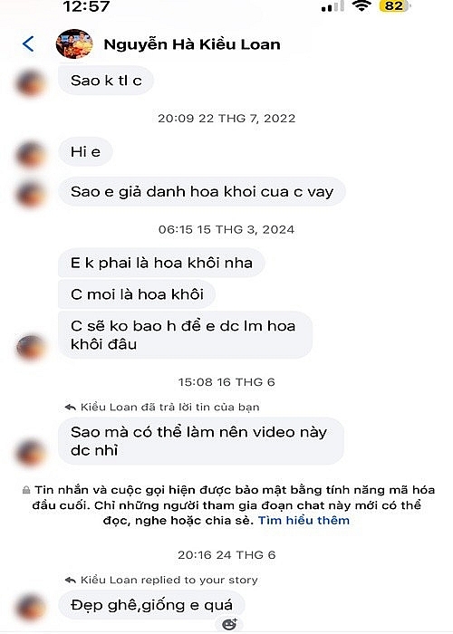 Bị mạo danh, Á hậu Kiều Loan cảnh báo người hâm mộ